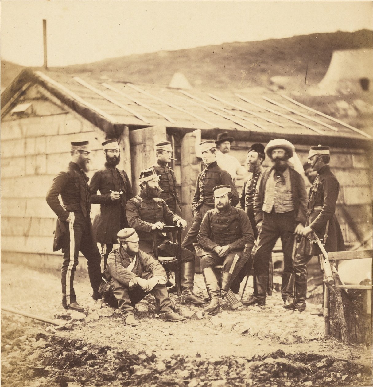 Ufficiali del 4° Reggimento Dragoni Leggeri. da Roger Fenton