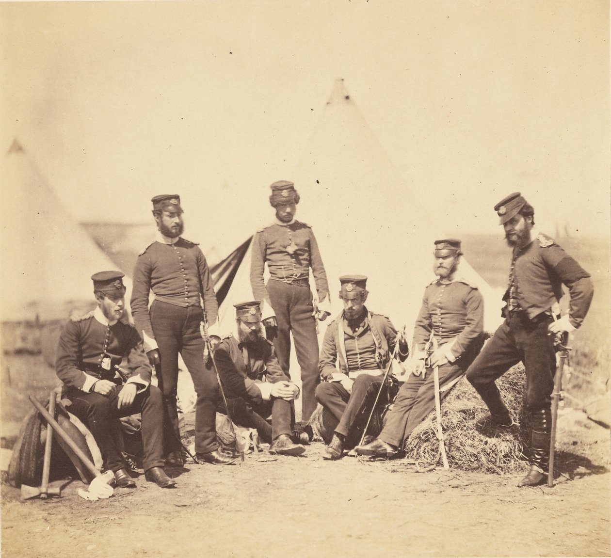 Ufficiali del 90º reggimento. da Roger Fenton