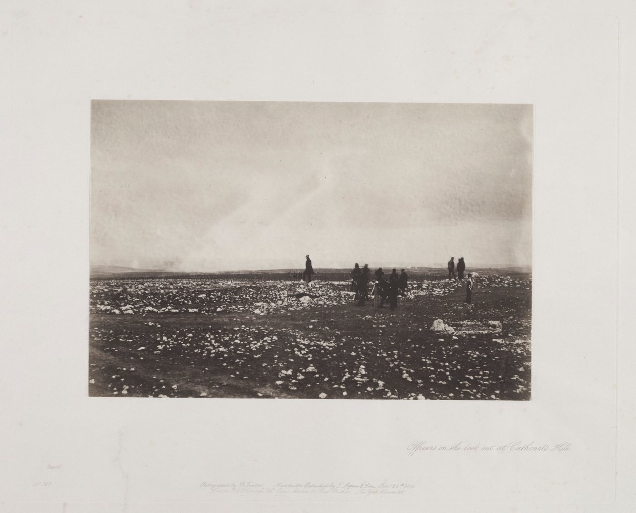 Ufficiali in vedetta a Cathcarts Hill, 1855 da Roger Fenton
