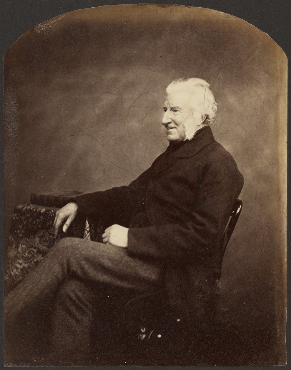 [Ritratto di uomo, vista di 3/4]. da Roger Fenton
