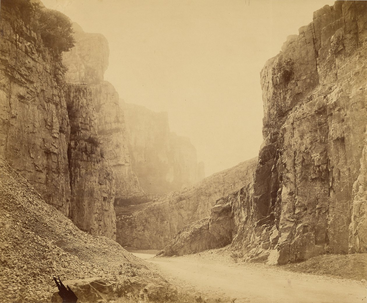 Le scogliere di Cheddar, nella Central Valley da Roger Fenton