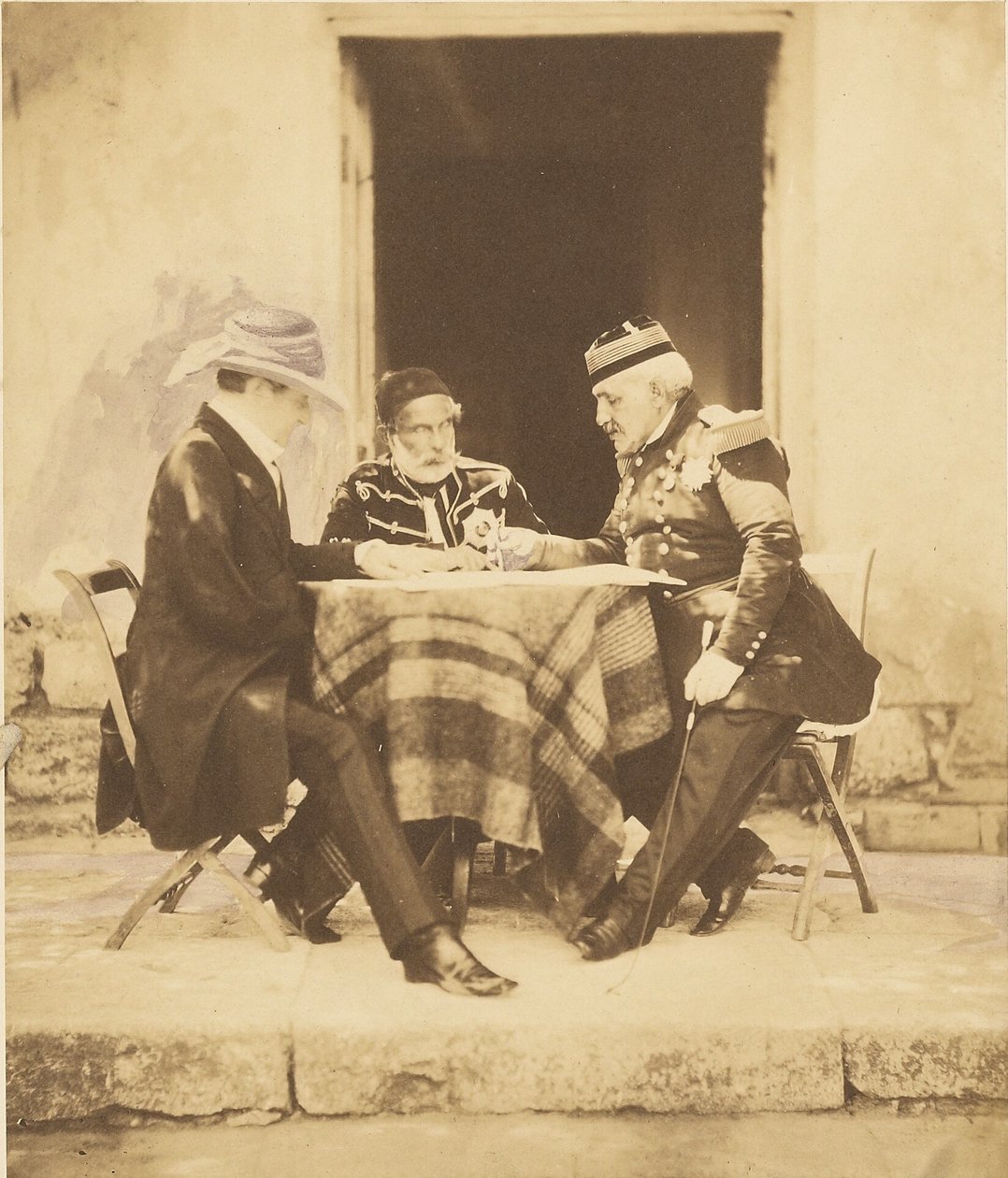 Il consiglio di guerra tenuto la mattina della presa del Mamelon da Roger Fenton