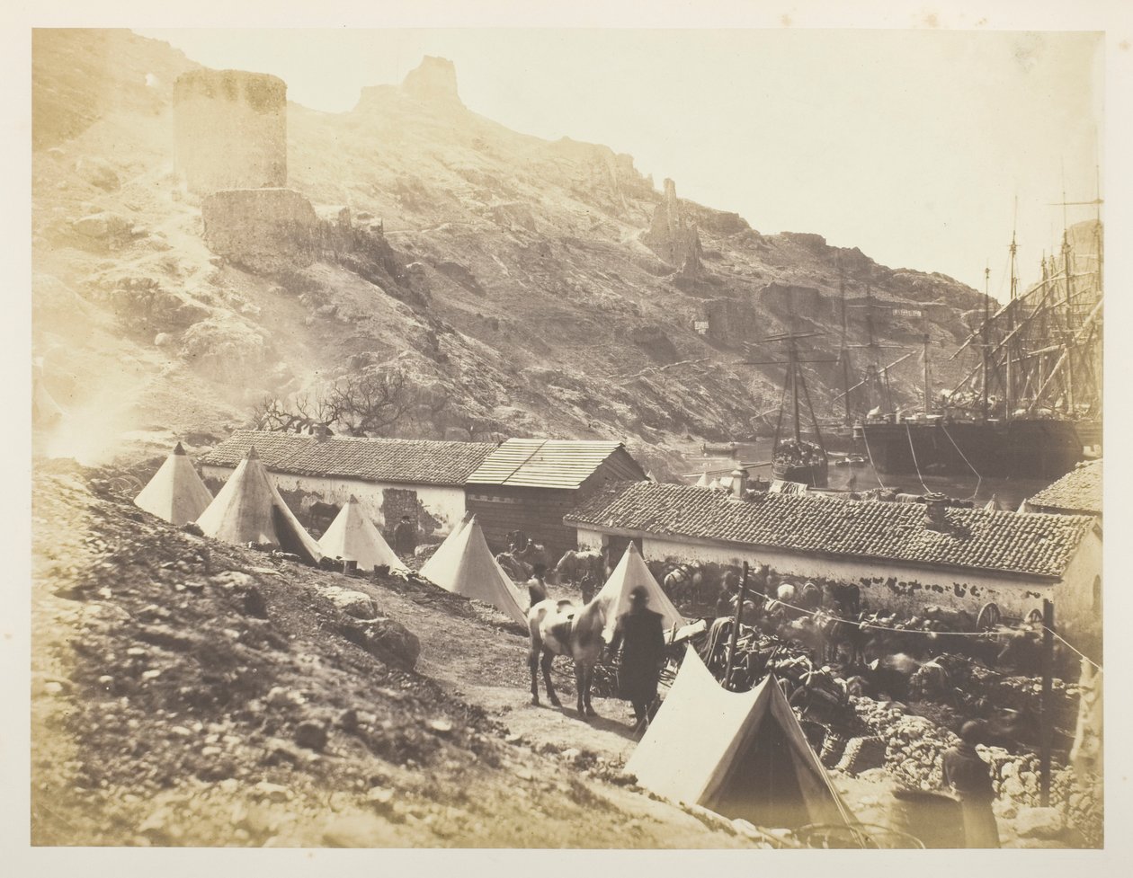 Il castello genovese, Balaklava da Roger Fenton