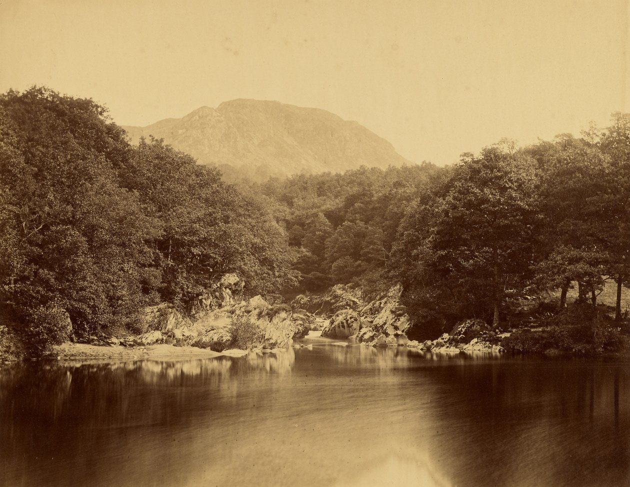 Il Llyn Glas, sul fiume Conway da Roger Fenton