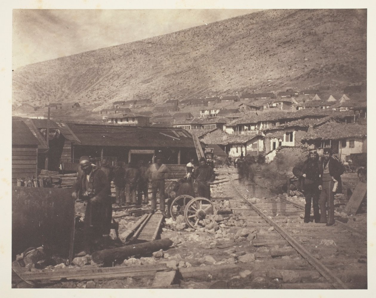 Lo scalo ferroviario, Balaklava da Roger Fenton