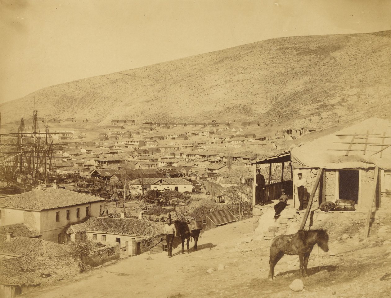 La città di Balaklava da Roger Fenton