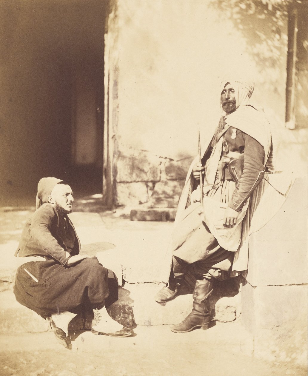 Zuavo e spahi, attendenti del maresciallo Pélissier da Roger Fenton