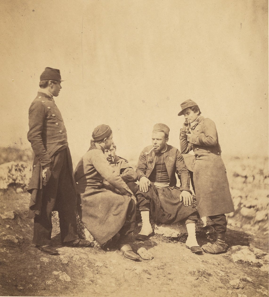 Zuavi e soldati di linea da Roger Fenton
