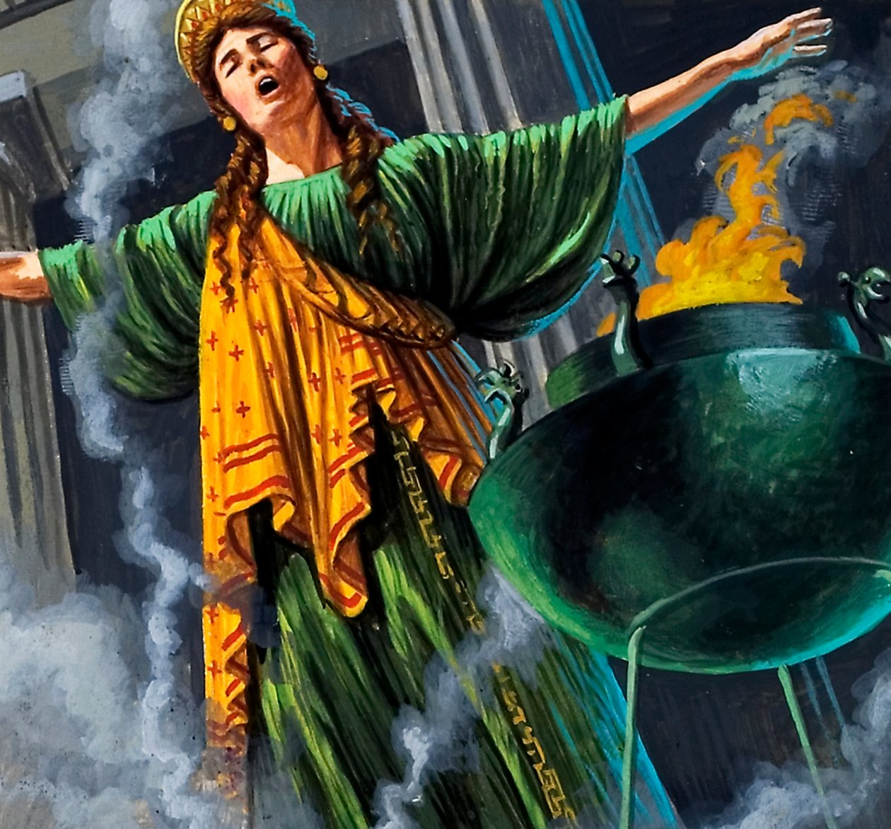 Sacerdotessa che entra in trance da Roger Payne