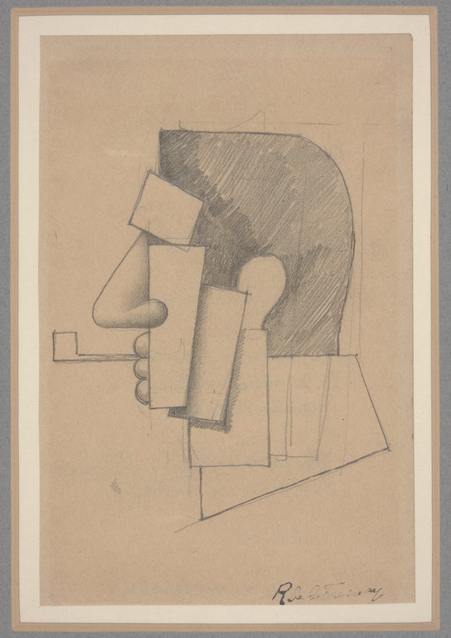 Testa cubista, c.1915-20 da Roger de La Fresnaye