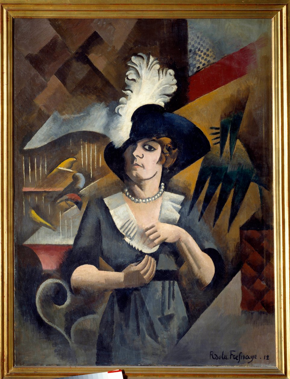 Ritratto di Alice con il grande cappello da Roger de La Fresnaye