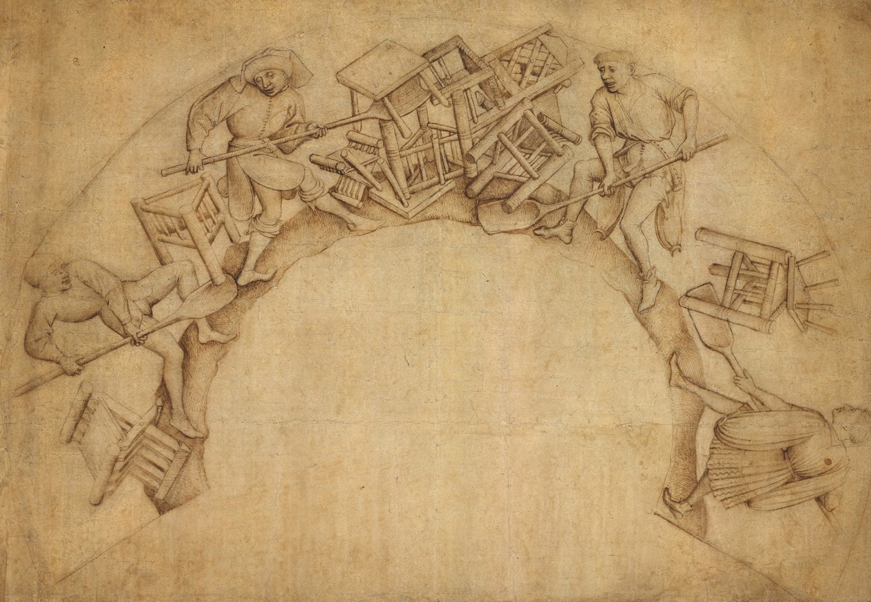 Uomini che spalano sedie da Rogier van der Weyden