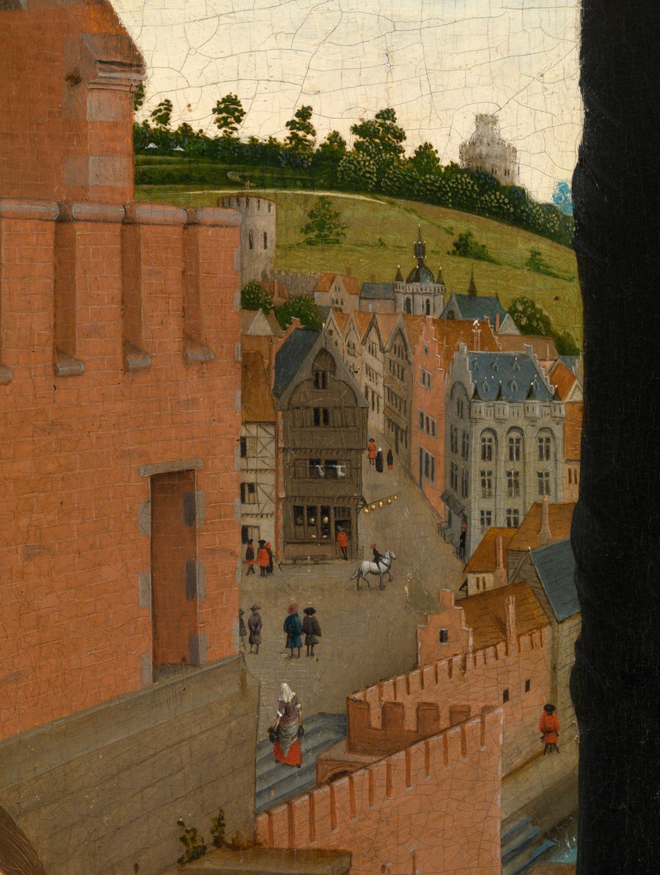 San Luca che Disegna il Ritratto della Vergine (dettaglio) da Rogier van der (after) Weyden