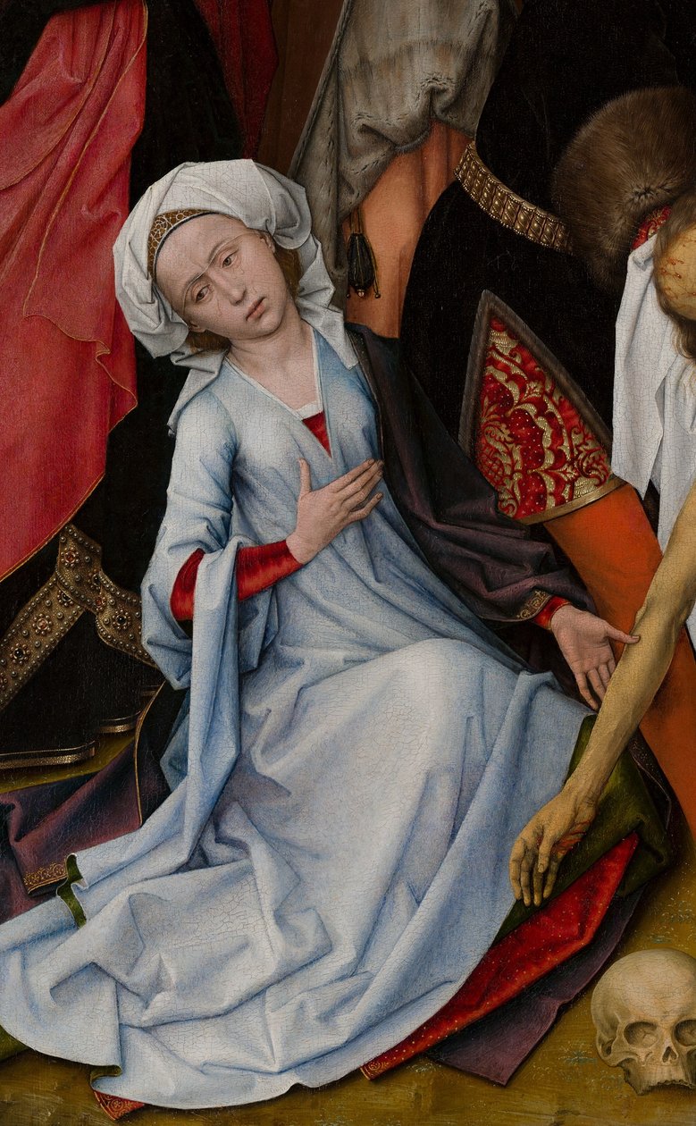 Compianto (Mauristhuis) particolare di Maria Maddalena da Rogier van der Weyden