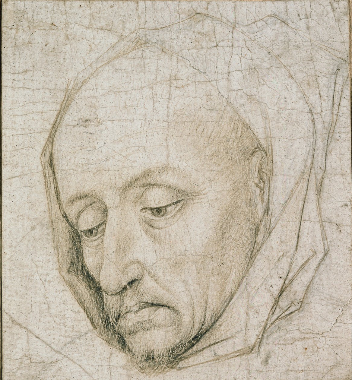 Studio della testa di un vecchio da Rogier van der Weyden