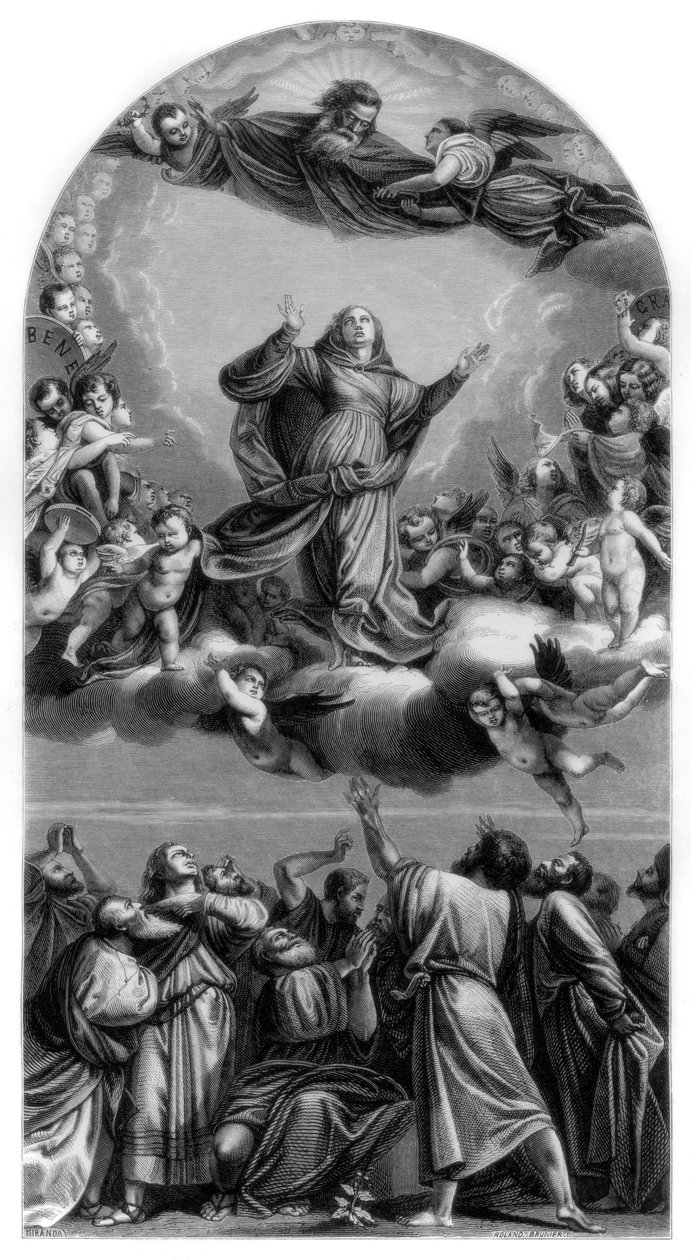Assunzione della Vergine, 1516-1518, 1870 da Roland Brunier