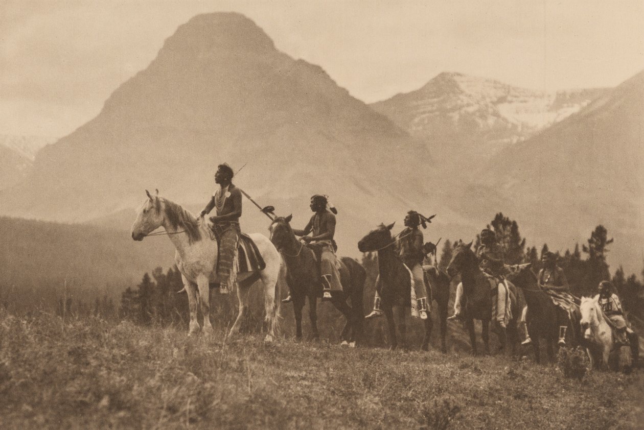 I cercatori di passi, Piegan, Montana, 1913 (foto) da Roland W. Reed