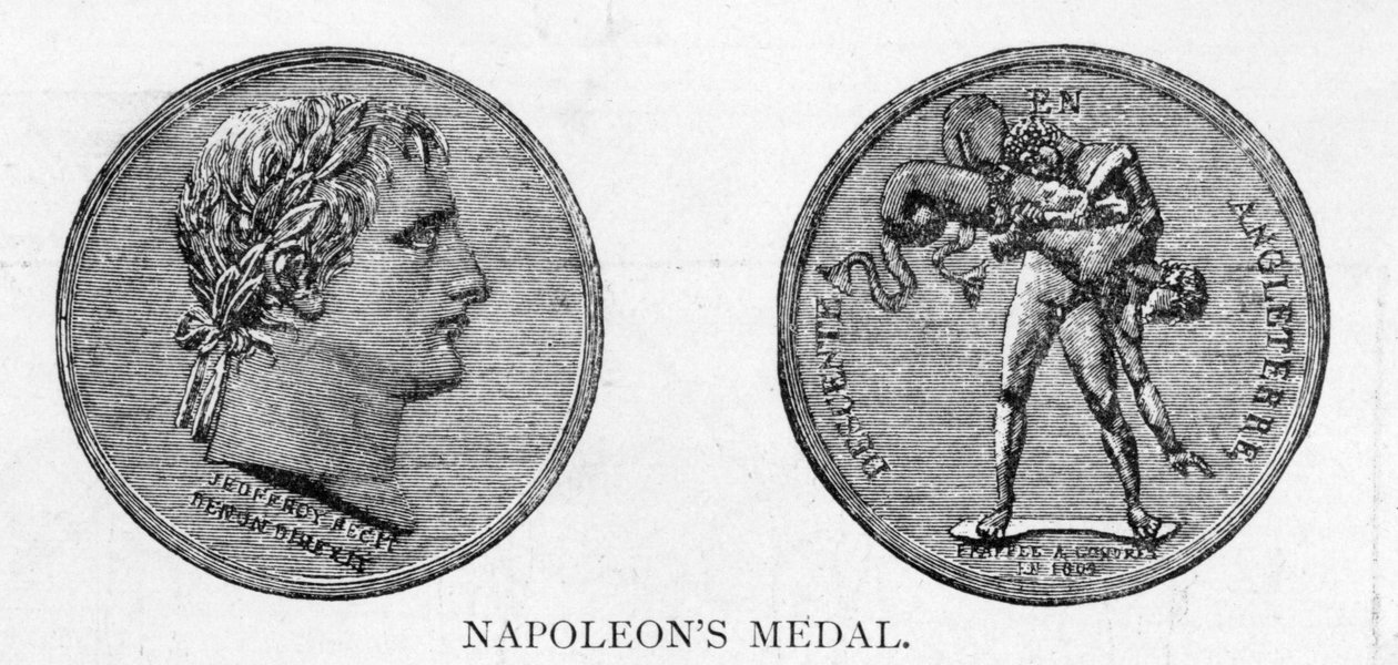 Medaglia ordinata da Napoleone in preparazione per un