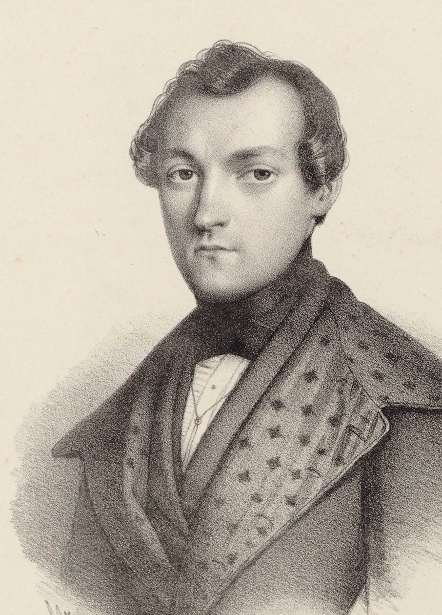 Ritratto del pianista e compositore Antoine de Kontski 1817-1899 da Romain Cazes