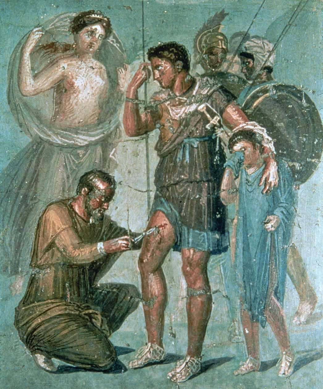 Enea ferito, da Pompei da Roman