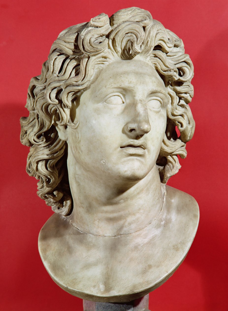 Alessandro Magno (356-323 a.C.) Re di Macedonia, copia romana di originale greco da Roman