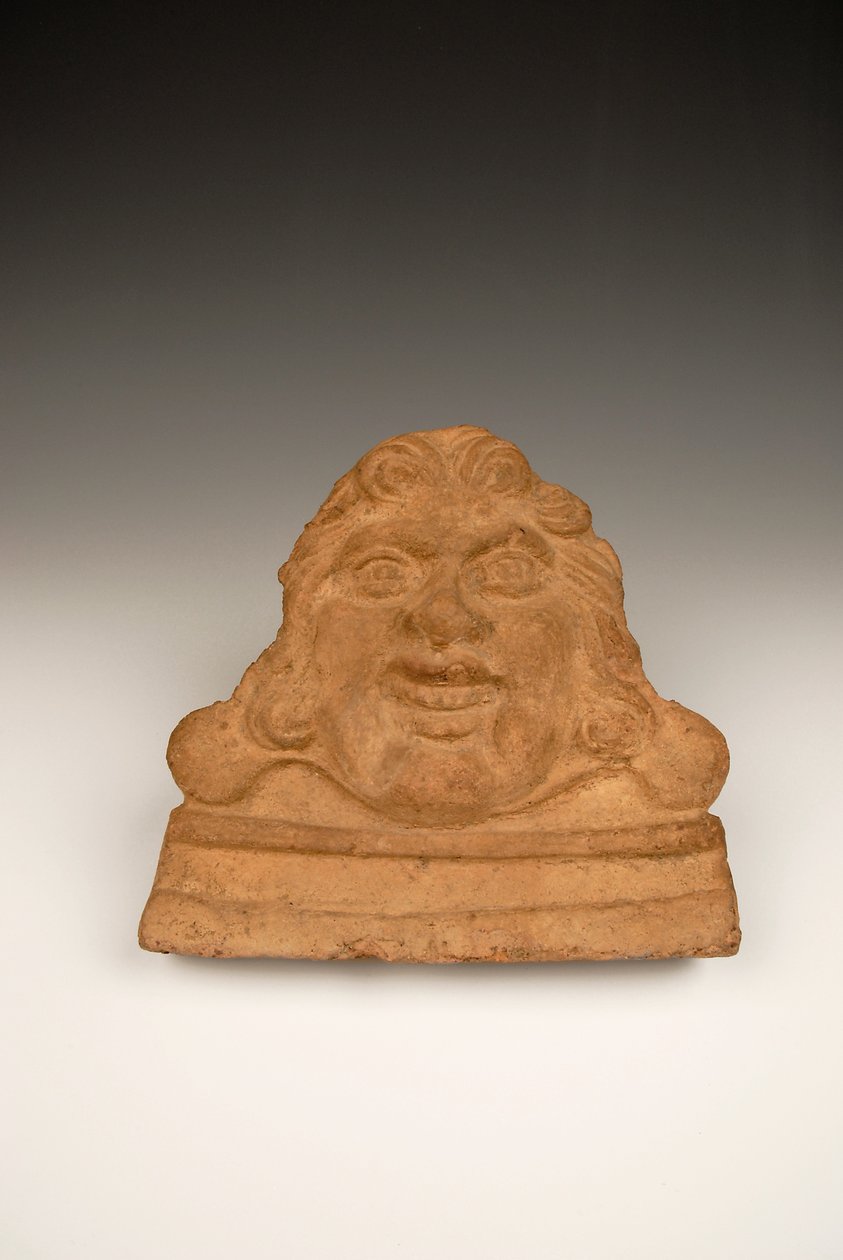 Antefissa a forma di testa di Gorgone, I-II secolo d.C. da Roman