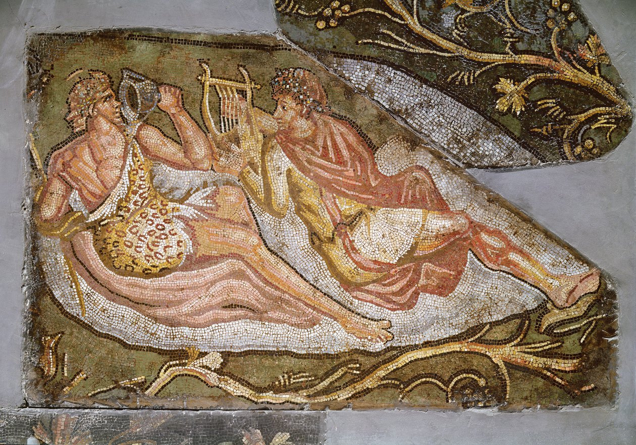 Bacco reclinato (dettaglio) da Roman