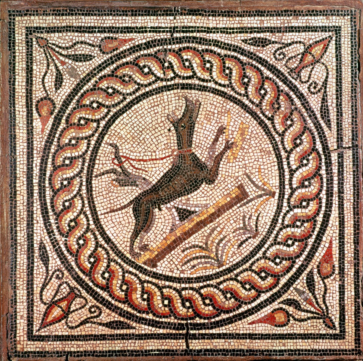 Cave Canem (Attenti al cane) II-III secolo (mosaico) da Roman