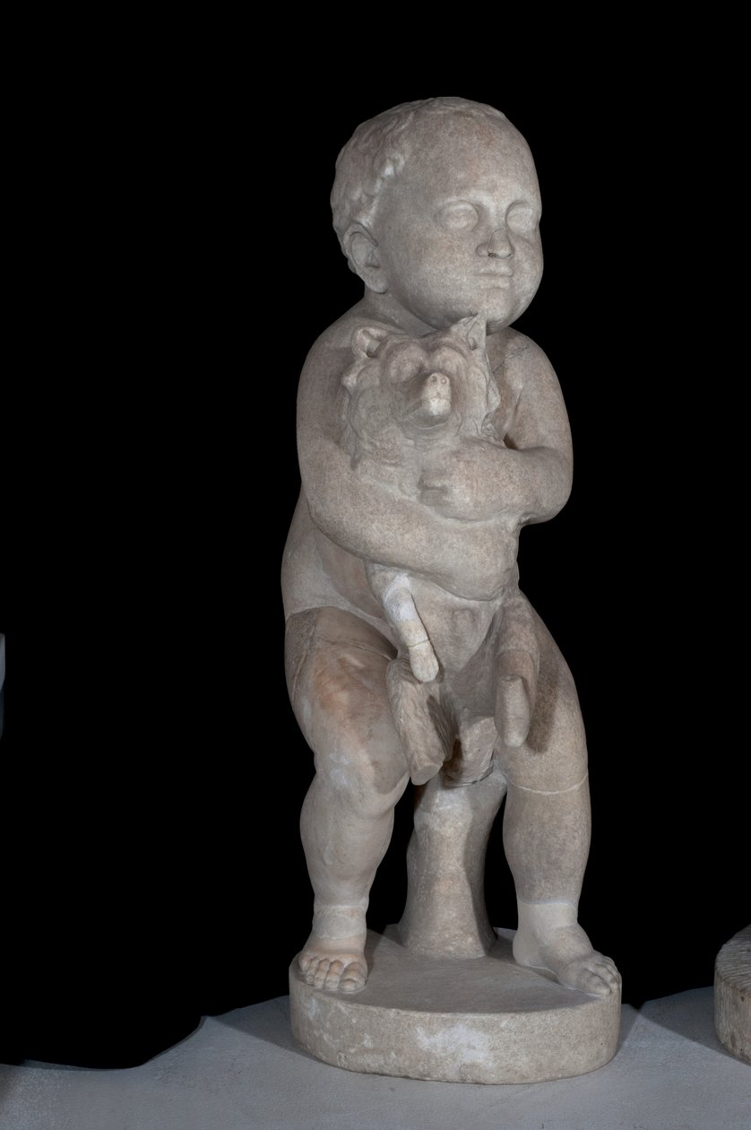 Bambino con cane da Roman