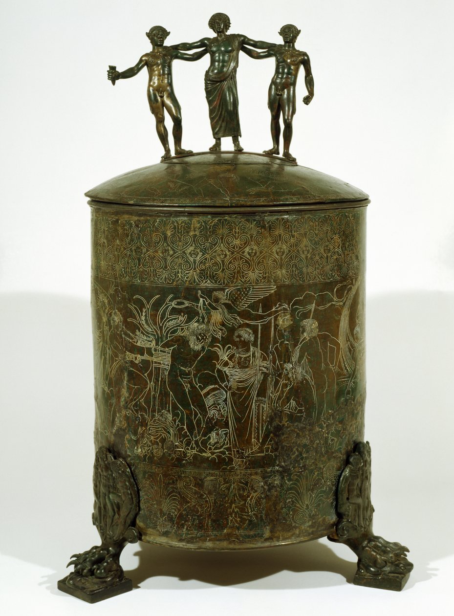 Cista Fioroni, Palestrina da Roman
