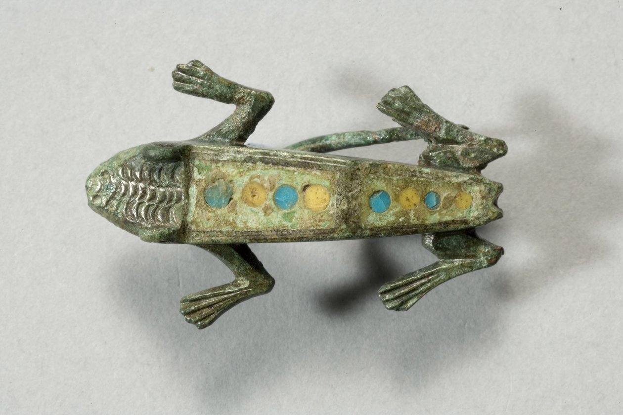 Fibula di una rana, Romano-Celtica, III-IV secolo d.C. da Roman