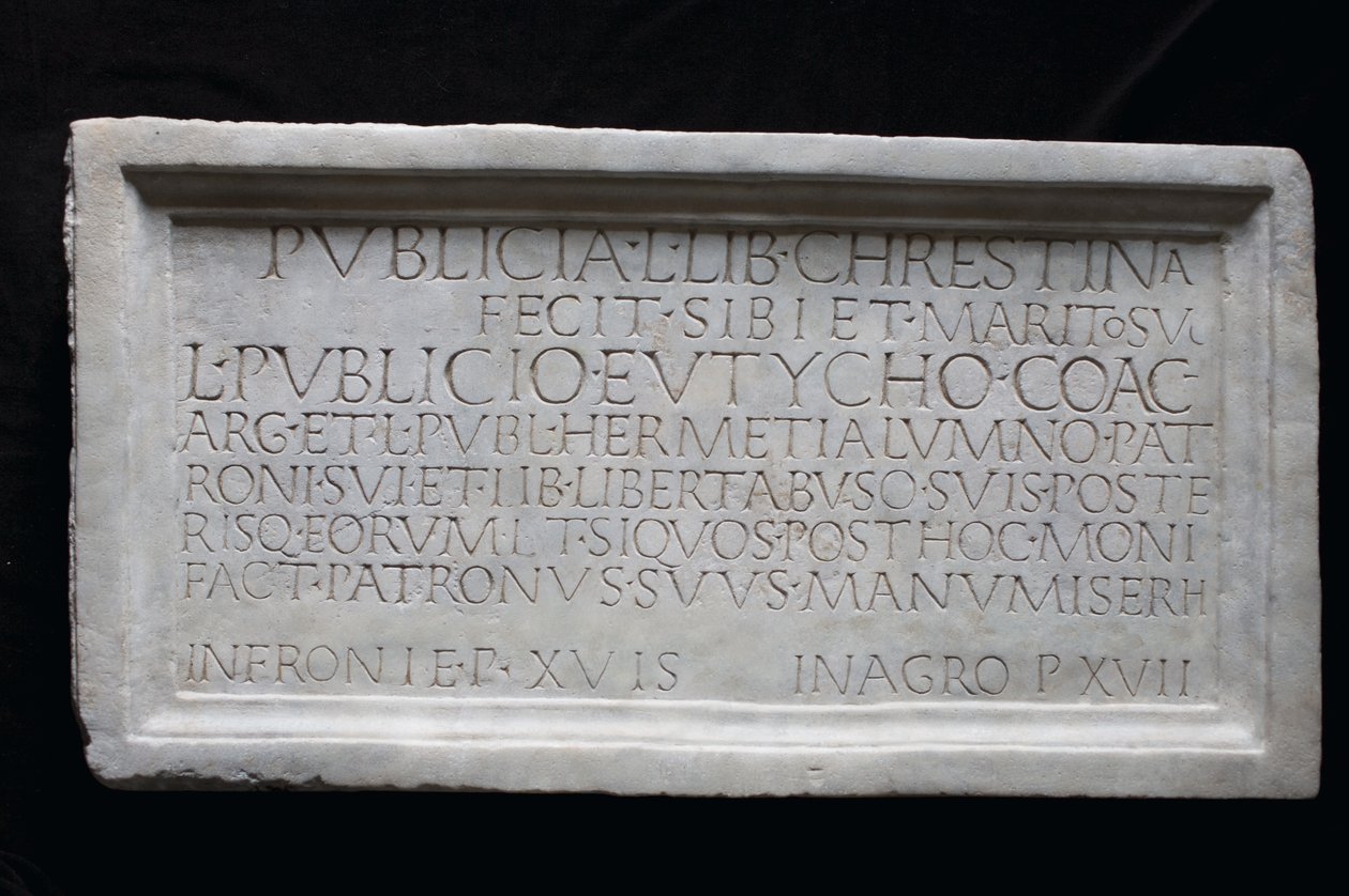 Iscrizione commemorativa da Roman