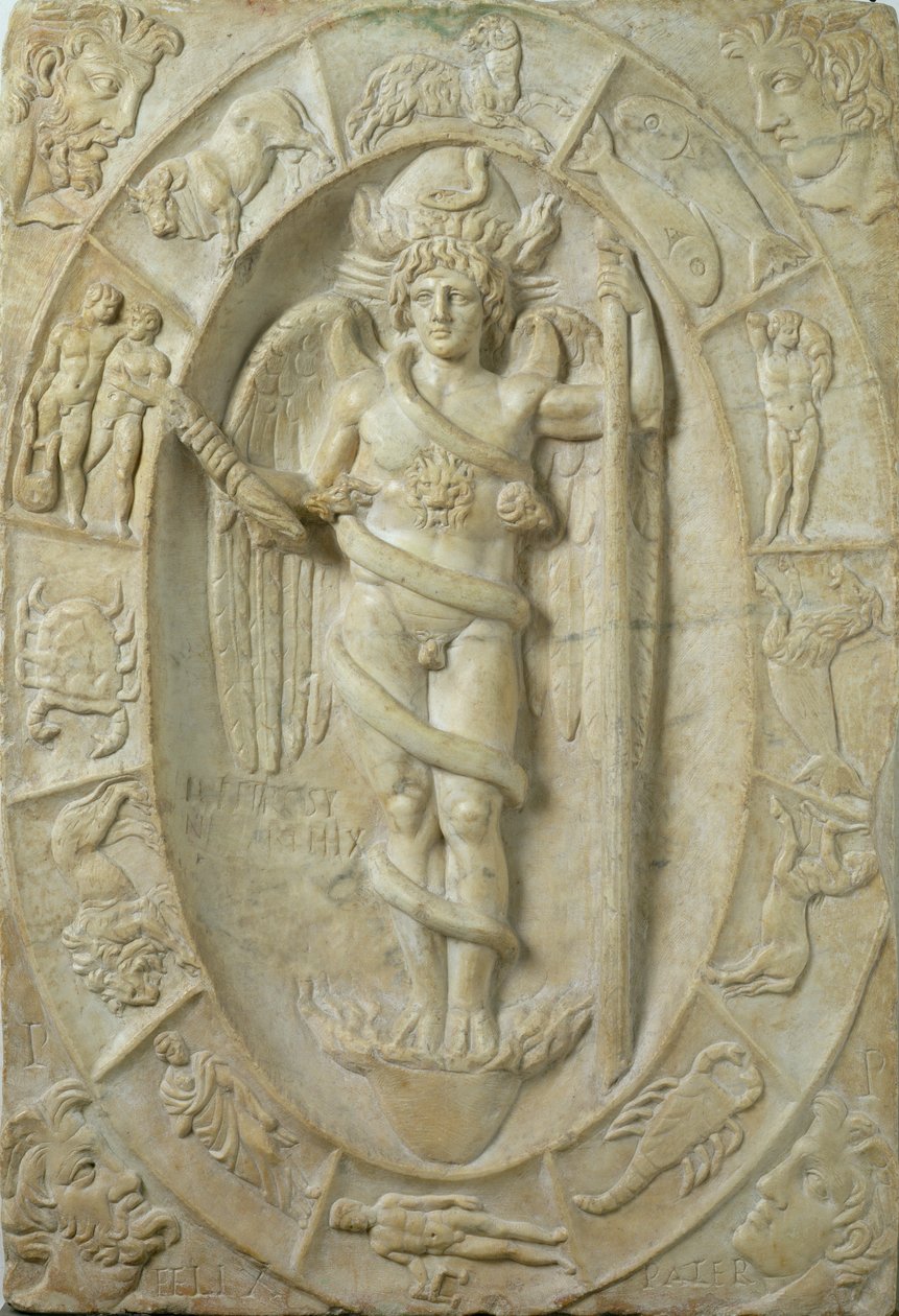Rilievo mitraico che rappresenta una divinità giovanile, forse Mitra da Roman