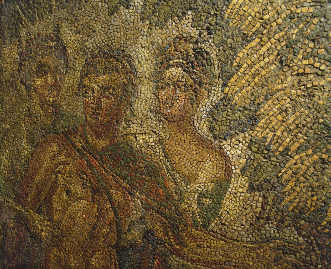 Mosaico da un antico edificio sotto la caserma dei Corazzieri al Quirinale, Roma da Roman