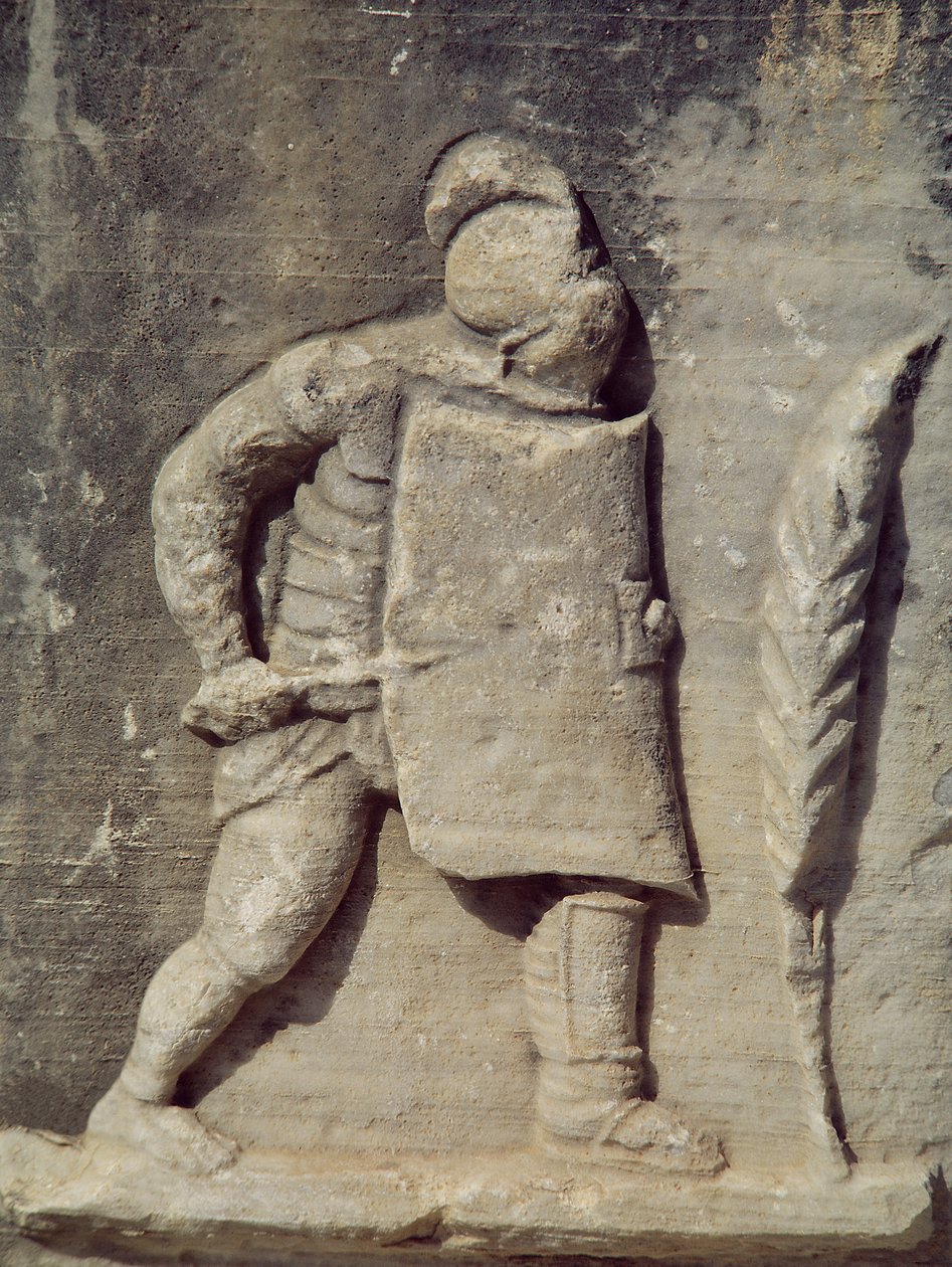 Rilievo raffigurante un soldato romano da Roman