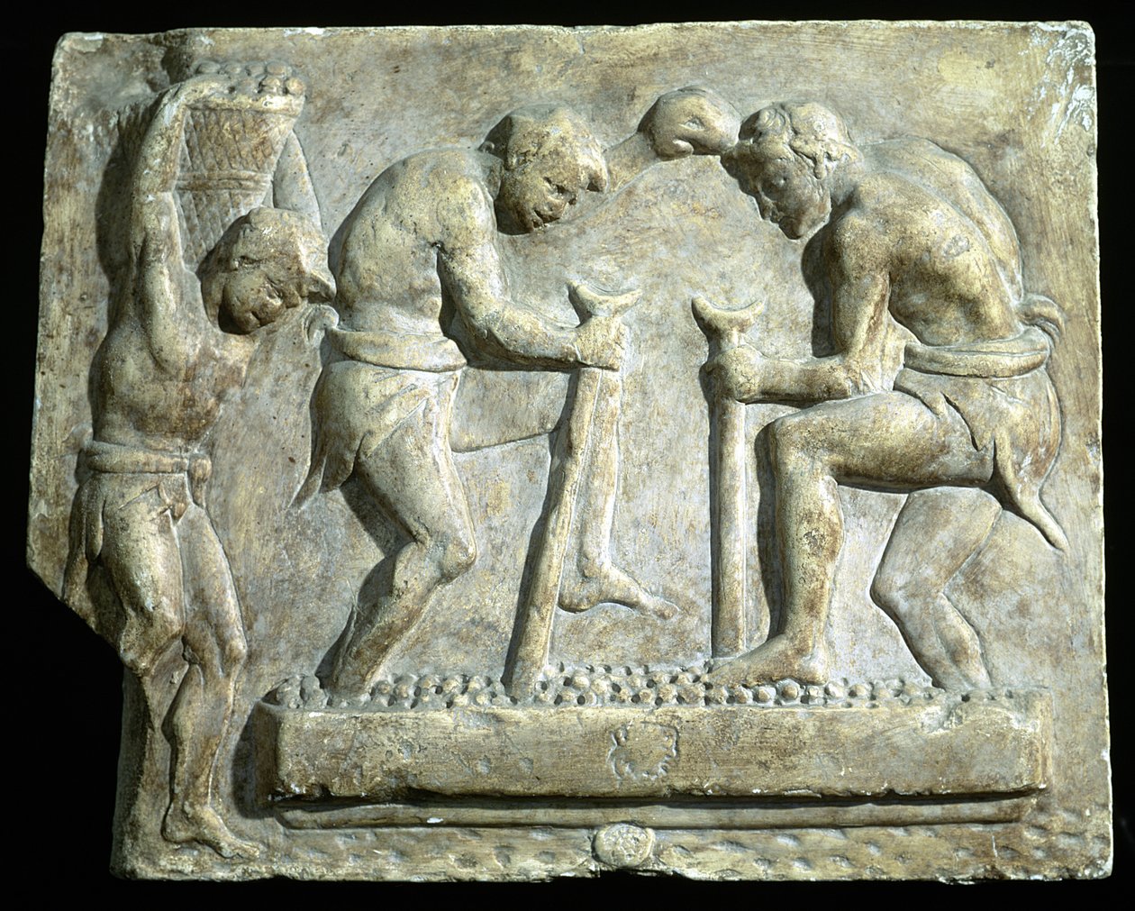 Rilievo raffigurante pavimentatori da Roman