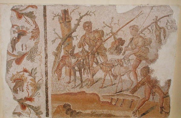 Ritorno dalla caccia, da Medeina (antica Althiburos) da Roman