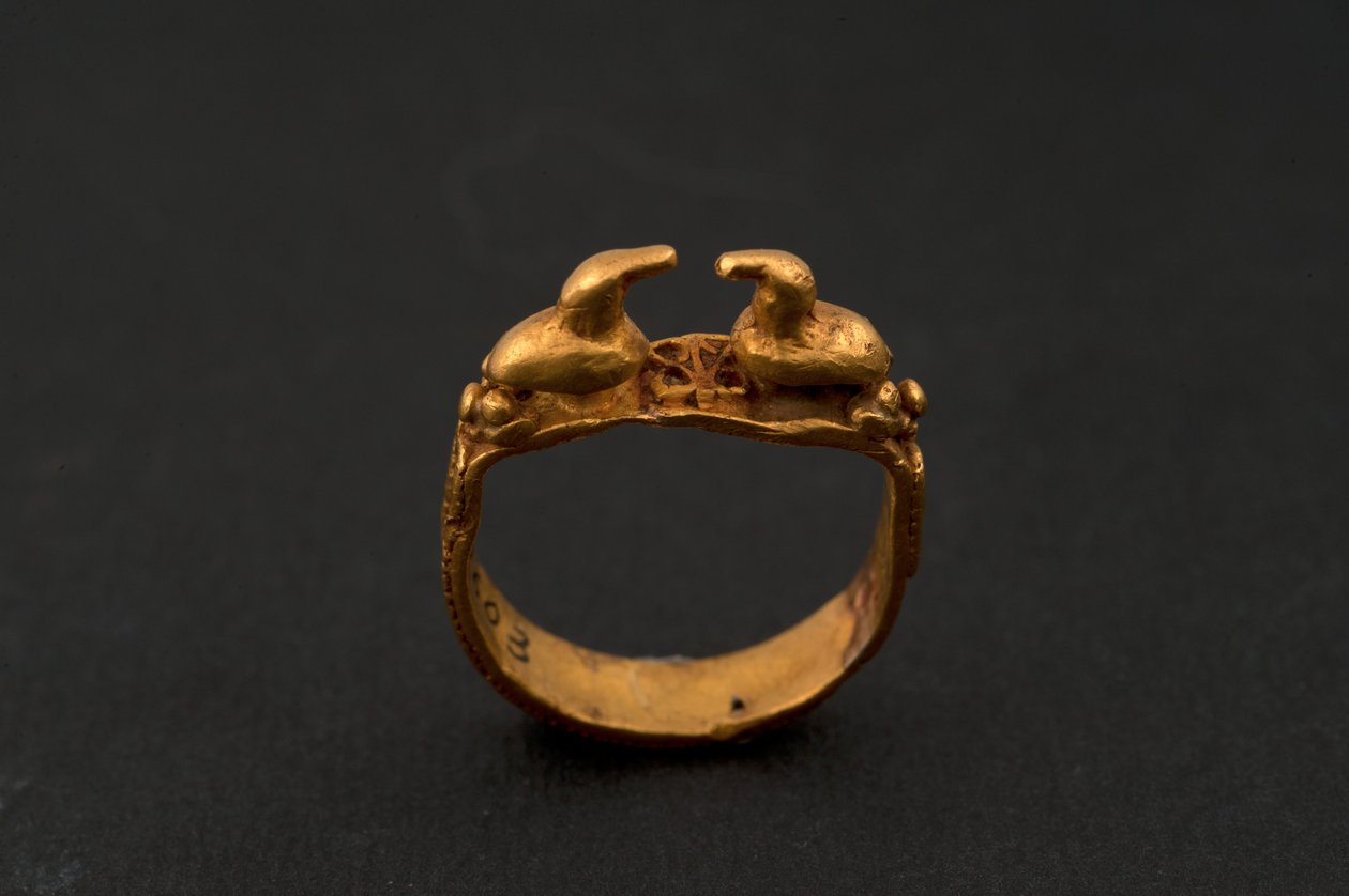 Anello con due anatre (oro) da Roman