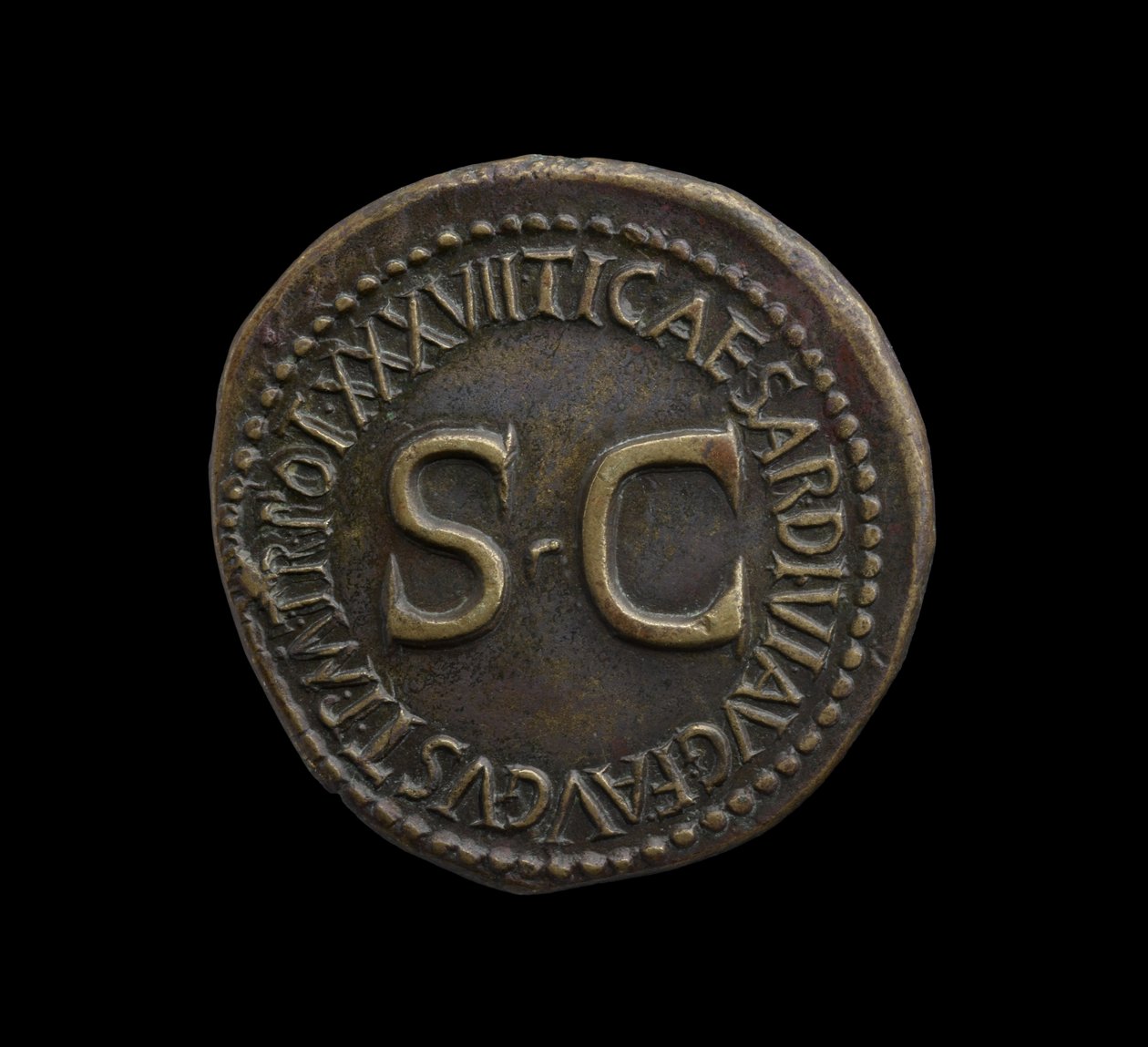 Moneta imperiale romana da Roma, AD 35-36 da Roman