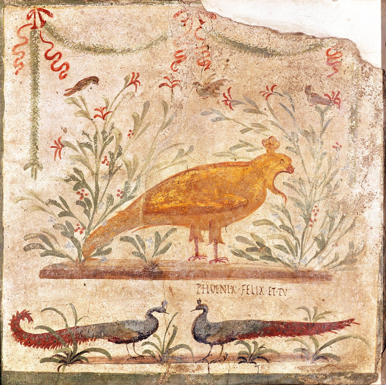 Insegna per il thermopolium (taverna) raffigurante una fenice e l