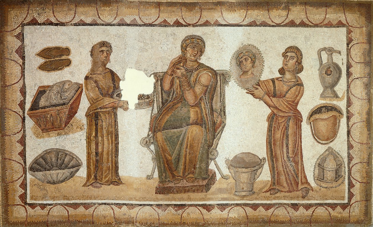 La donna di Sidi Ghrib alla sua toilette da Roman