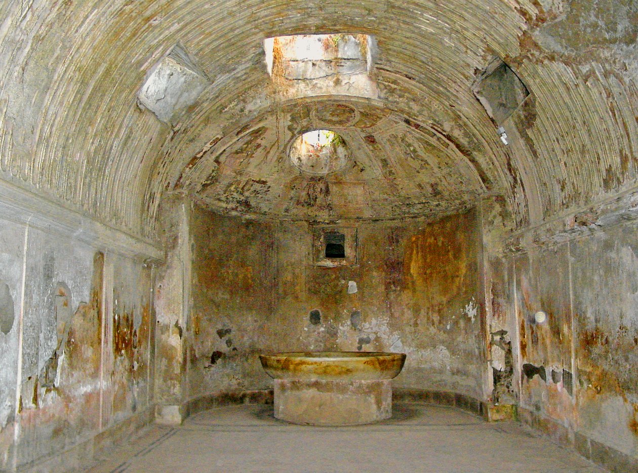 Il caldarium delle terme del Foro da Roman