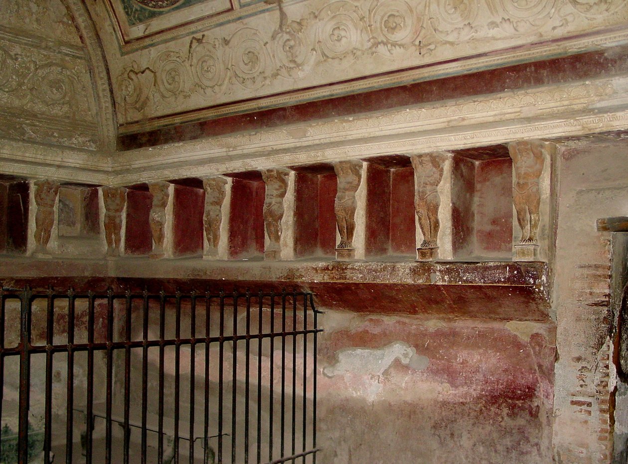 Il tepidarium delle terme del Foro da Roman
