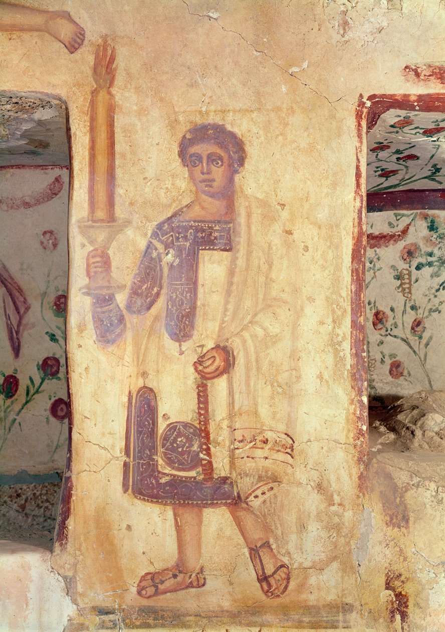 Portatore di torcia, dalla tomba di Aelia Arisuth da Roman