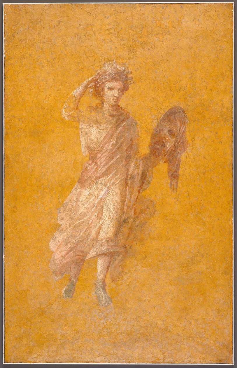 Frammento di muro di una Musa, 1-75 d.C. da Roman