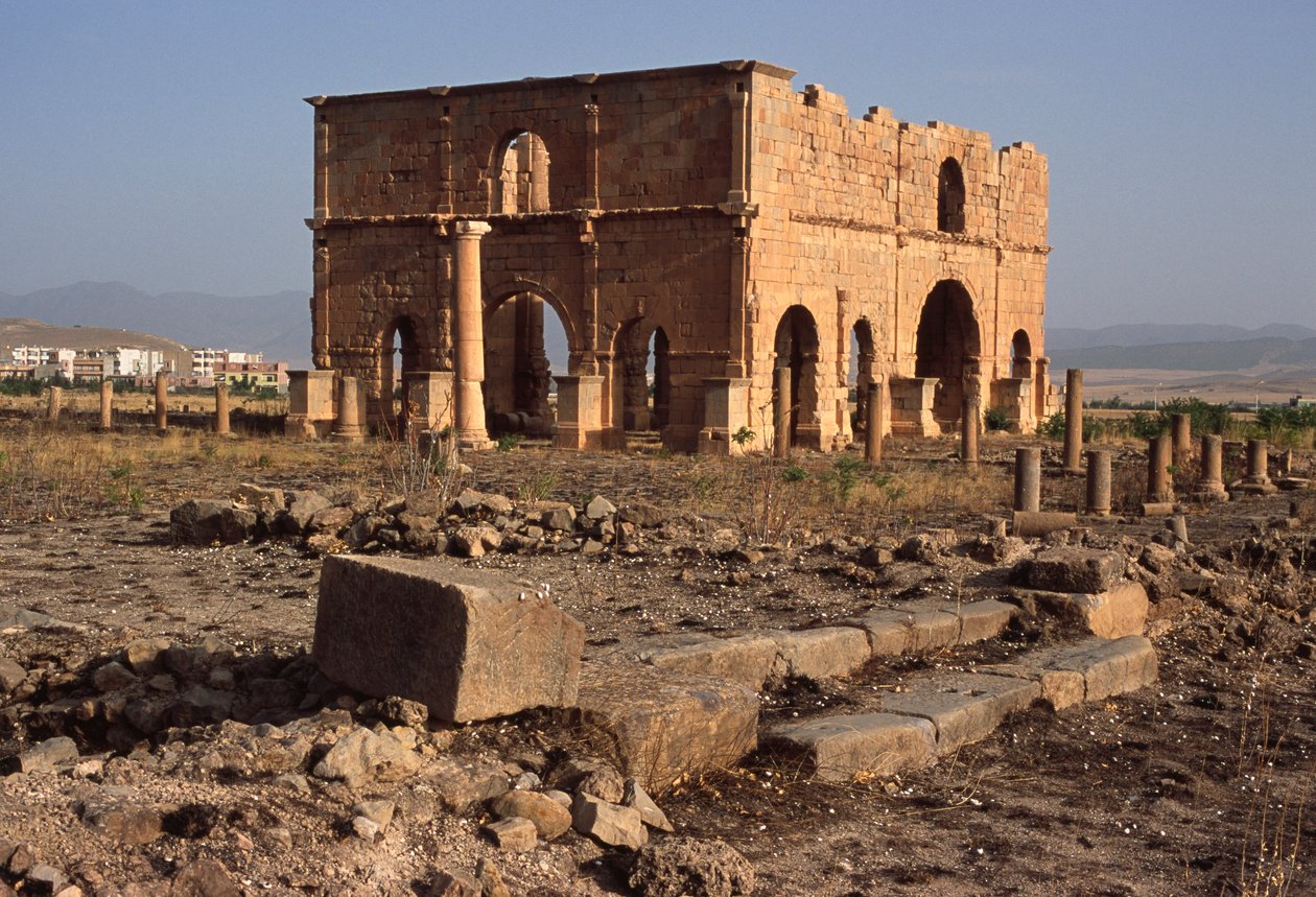 Vista del pretorio da Roman Imperial Period