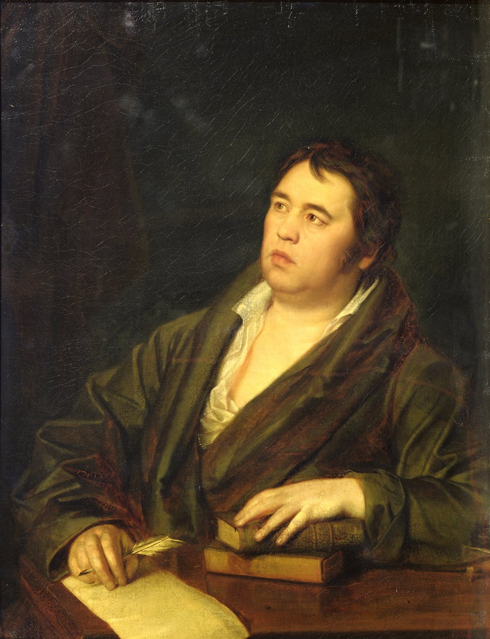 Ritratto del poeta Ivan A. Krylov, 1812 da Roman Maximovich Volkov