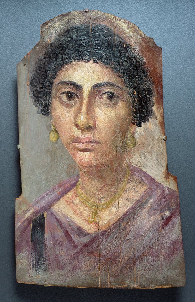 Ritratto Funerario di una Donna, 100-05 d.C. da Roman Period Egyptian