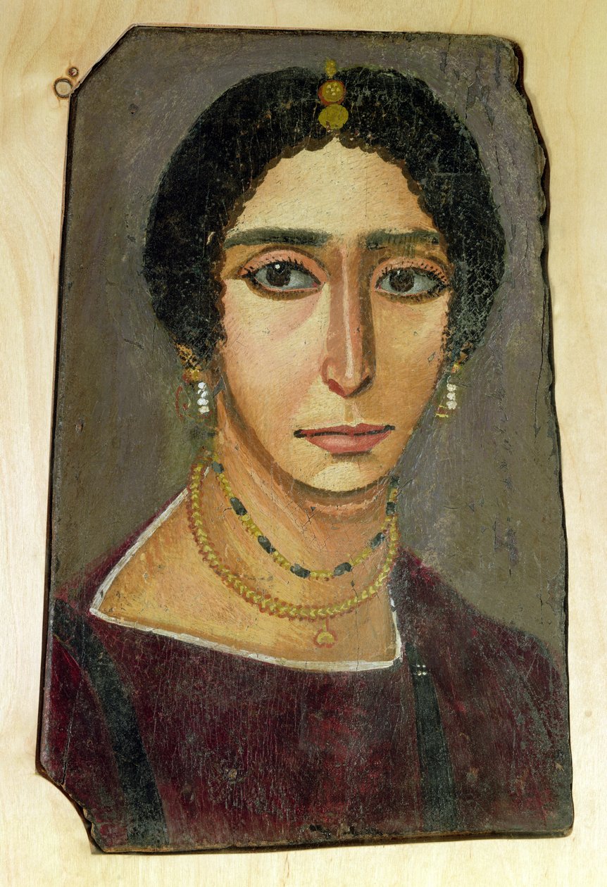 Ritratto di una donna, da Fayum, I-IV secolo da Roman Period Egyptian