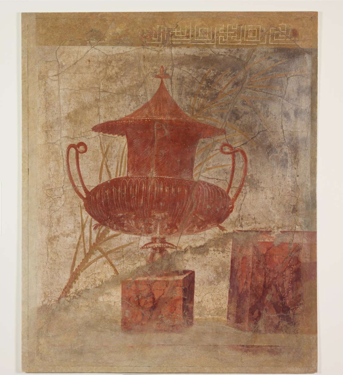 Frammento di pittura murale dal peristilio di una villa a Boscoreale, c.50-40 a.C. da Roman Republican Period